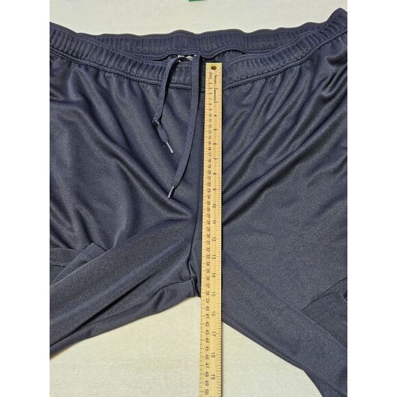 VINTAGE Adidas Track Pants Men's 4XLT Blue White Striped Running Y2K Preppy - Picture 9 of 12